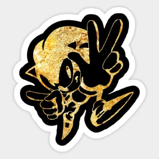 golden sonic Sticker